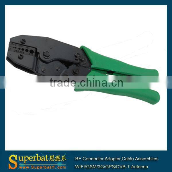 Ratchet crimping tool and cutter for RG178 RG316 RG174 LMR100 RG58 LMR195