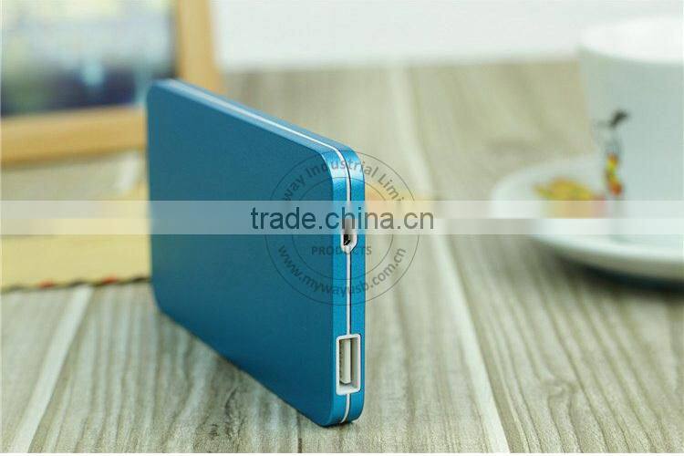wallet type protable power bank/4000mah power bank for iphone 6, samsung