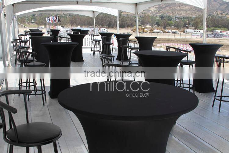 High bar cocktail table cloth for wedding