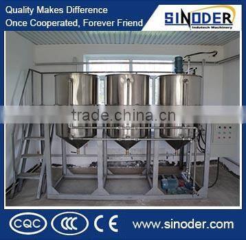 Hot sale oil refinery equipment/cooking oil refinery with good quality