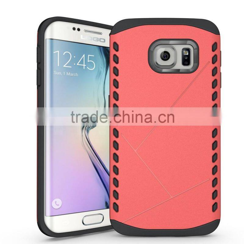 2 IN 1 hybrid armor case for Sumsung S6 edge great protector for your love phone