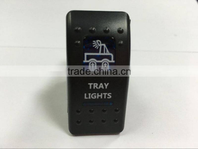 Factory 5 PIN Car Blue LED Light NO/ OFF BUMPER /ROCKER SWITCH