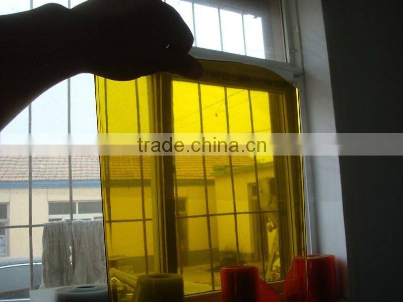 Orange Yellow Anti-insect PVC Material Curtains For Restaurant