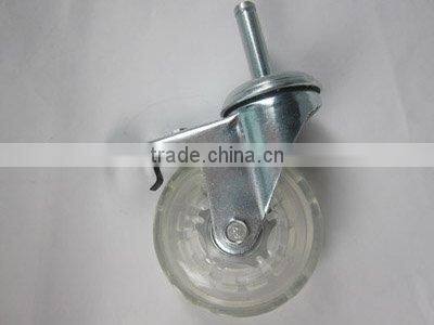 Transparent PU caster