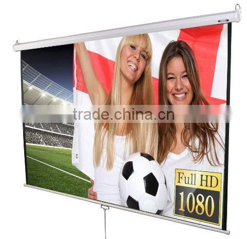 Excellent Quality Convenient Helpful Manual Pull Down Projector Screen
