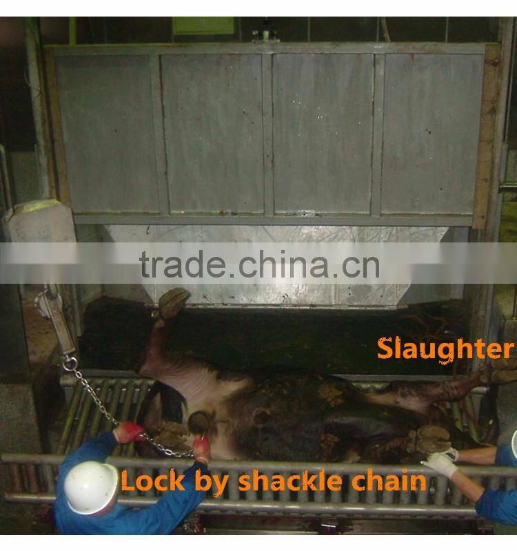 Livestock cattle pneumatic reverse case for islamic slaughter