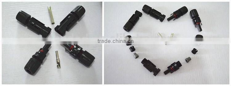 High efficiency 5w to 330w MC4 connector with TUV, IEC, CE, CEC solar system connector