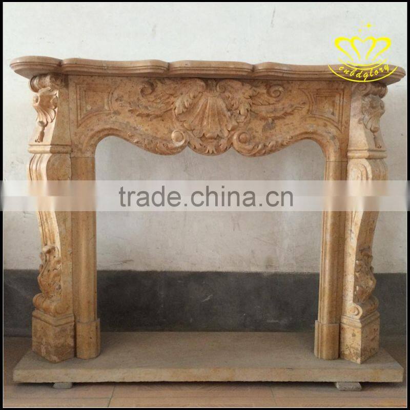Supply a variety of fine white marble fireplace sculptures of Europe type style mantel