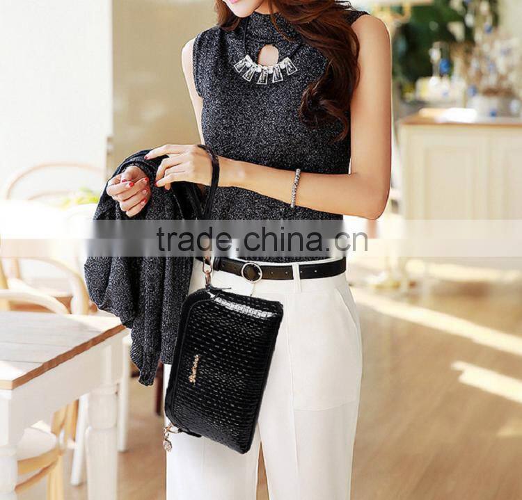 Small Size Shiny PU Leather Lady Bags Messenger Bags Clutch Handbags