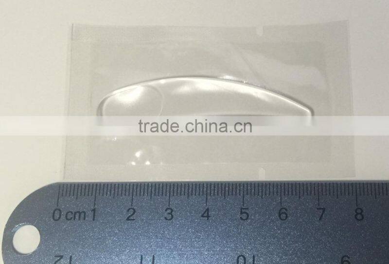 6cm white spatula with gold logo bp cosmetic cream moon falcate shape plastic Mask spatula