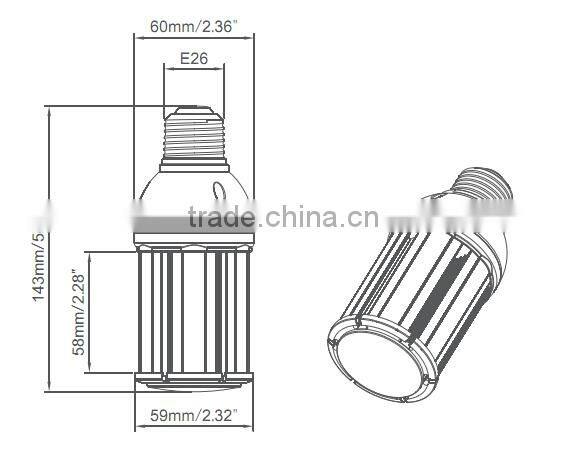 Singapore UL Listed LED Corn Lamps,10W with SAMSUNG 5630 LEDs and Rubycon Capacitors, 360degree Integrated led corn lamp