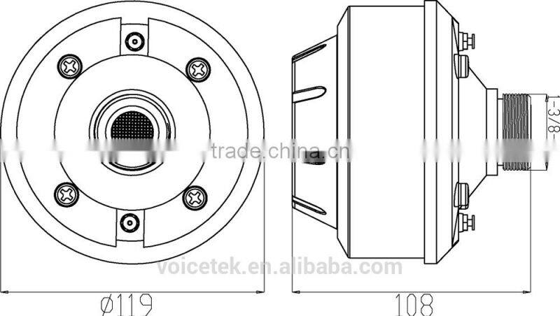 P-500F 50W/75W voice coil compression driver diaphragm for sound speaker