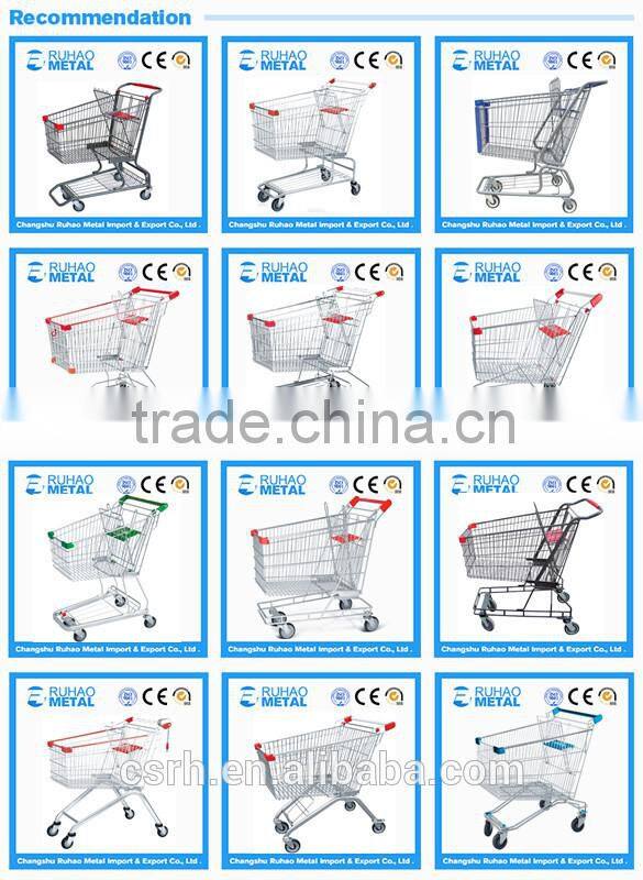 RH-SE125 125L 910*550*1010mm Metal Supermarket Cart