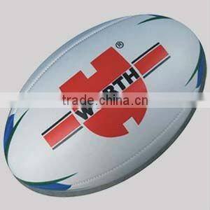 Rubber leather rugby ball