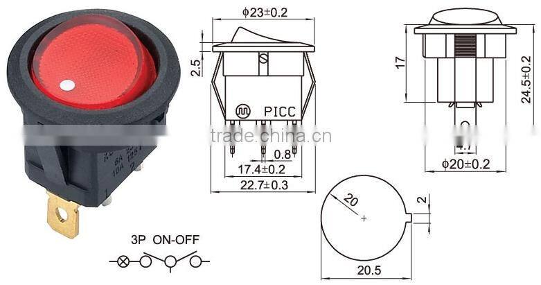 The production of the rocker switch supply socket socket button / button touch refrigerator