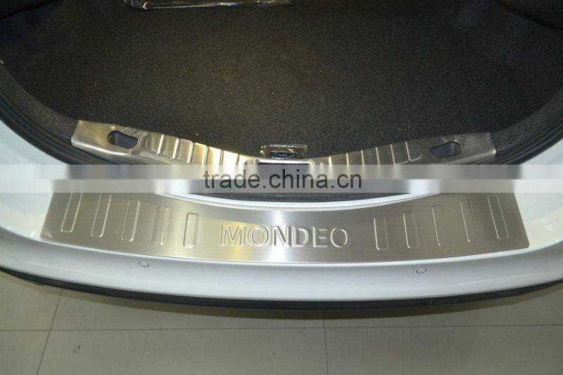 STAINLESS STEEL INNER REAR BUMPER STEP PLATE FOOT PLATE Decoration For Mondeo 2013 2014 2015