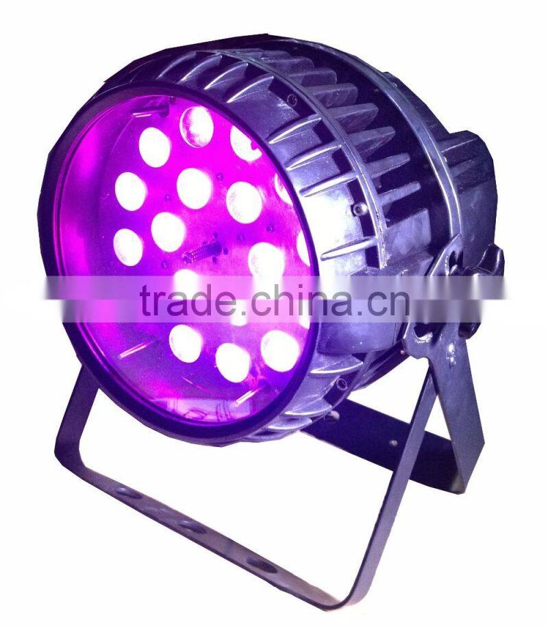 rgbwa led par light 18pcs 5in1 outdoor par can zoomable led par light