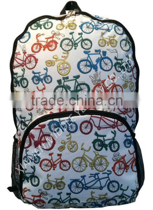 Promotional backpack Foldable Eco Bag, school bag on sale