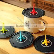 Fashion silicone personalized cup lids