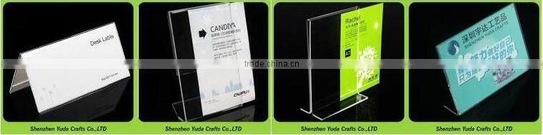 Desk Label Holder Clear Price Ticket Holder Acrylic Price Tag Holder