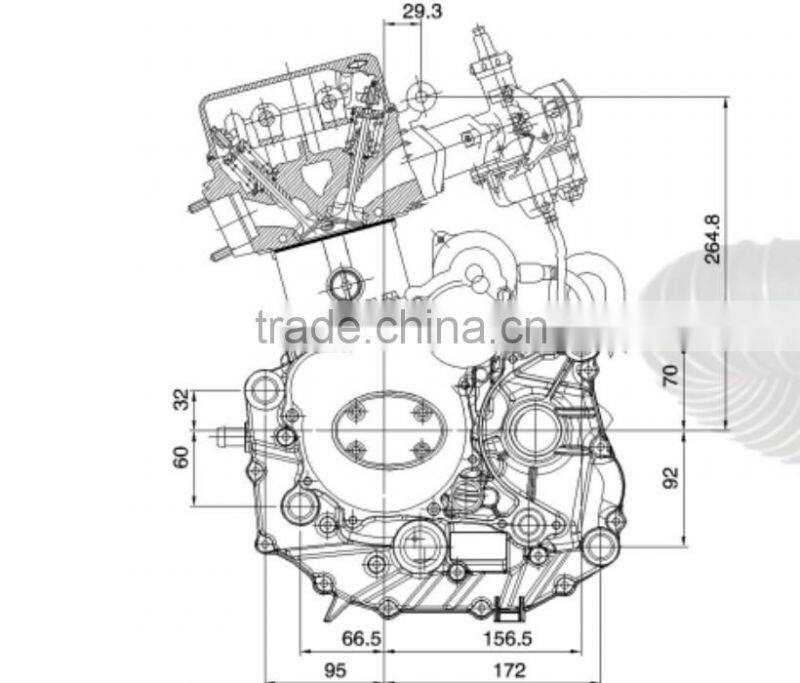 Well made water- cooling motorcycle engine for sale