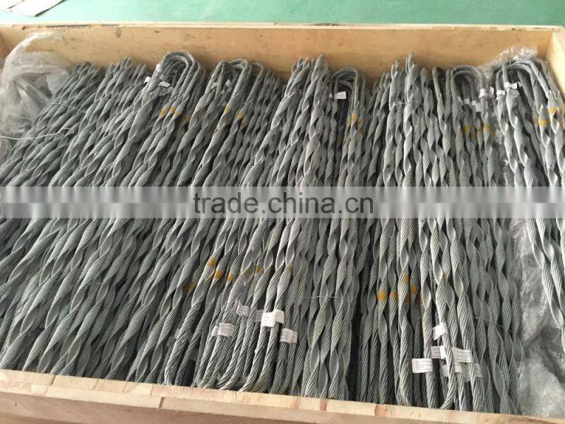 ADSS cable tension clamp (Two Amour rods)