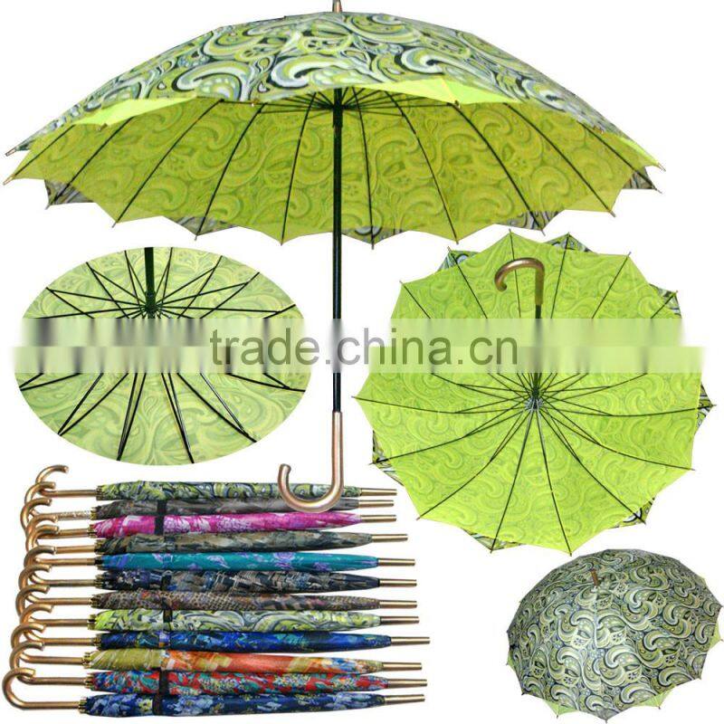 High Quality Mix 12 Designs 22inch 10k 3 Fold Satin Leopard Print Umbrella