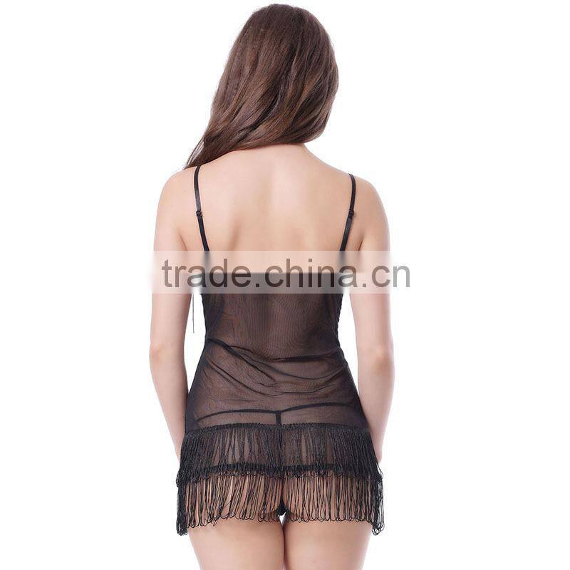 In stock asian design sex lingerie transparent