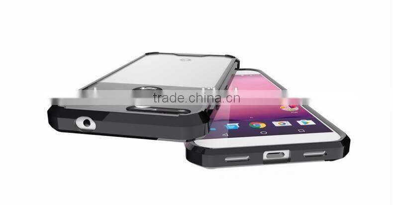 Wholesale Cheap Price Transparent 2 in 1 TPU Bumper + Hard Plastic Hybrid Back Cover Acrylic Clear Case For Google Pixel XL