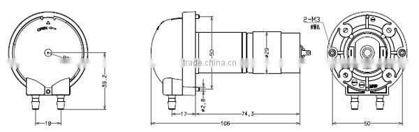 JIHPUMP OEM peristaltic pump quick install panel colorful type of flow rate less than 115ml/min