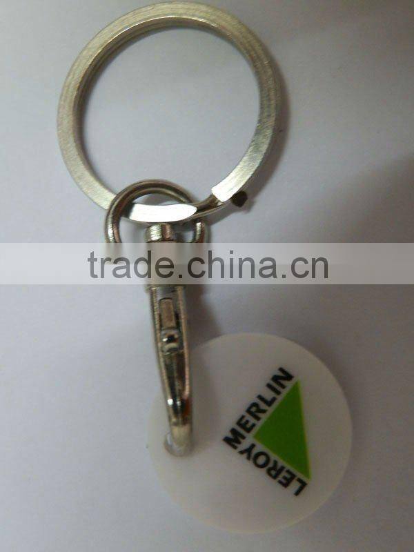 PP Plastic Coin Key Chain