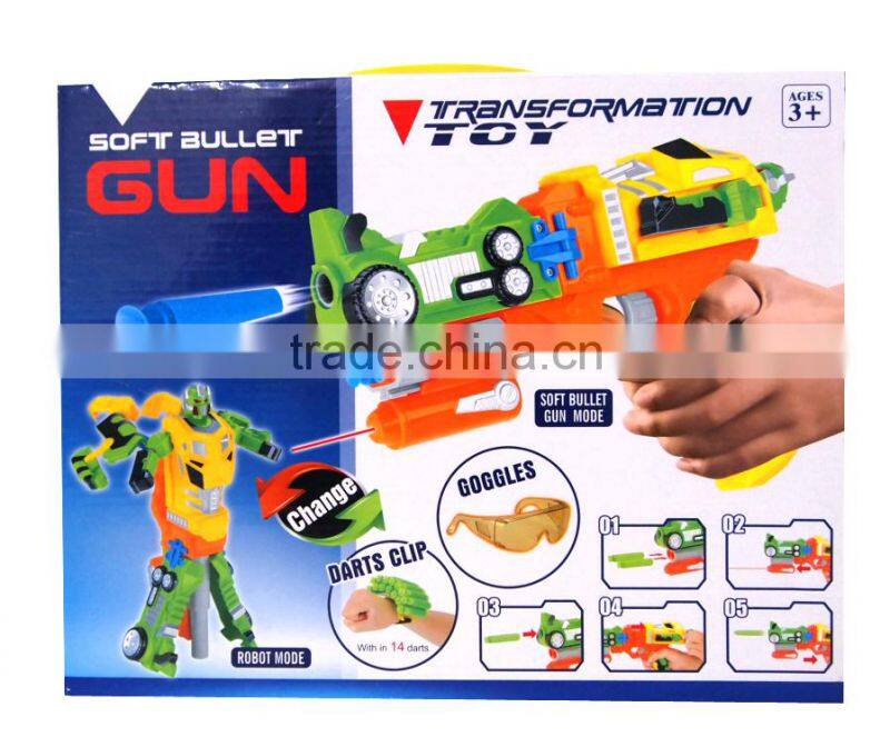 Popular transformation nerf gun toys funny soft guns