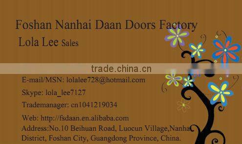 Euro exterior wooden glass door design