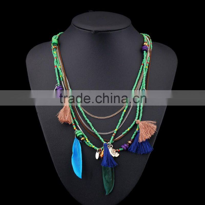 New latest design beads necklace vintage wholesale alibaba