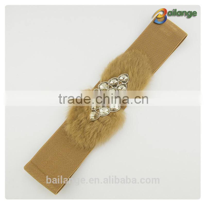 2015 elastic leather new fancy wide fashion women belt