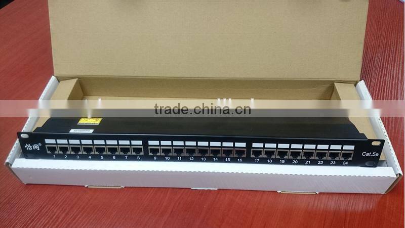 Premium FTP Cat5e 24-Port patch panel for network