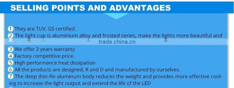 2016 Hot selling 7W led Light down with cob led chips,high heat dissipation