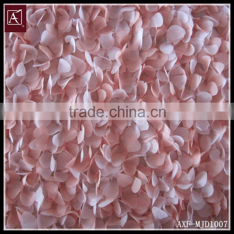 latest ribbon rose embroidery fabric