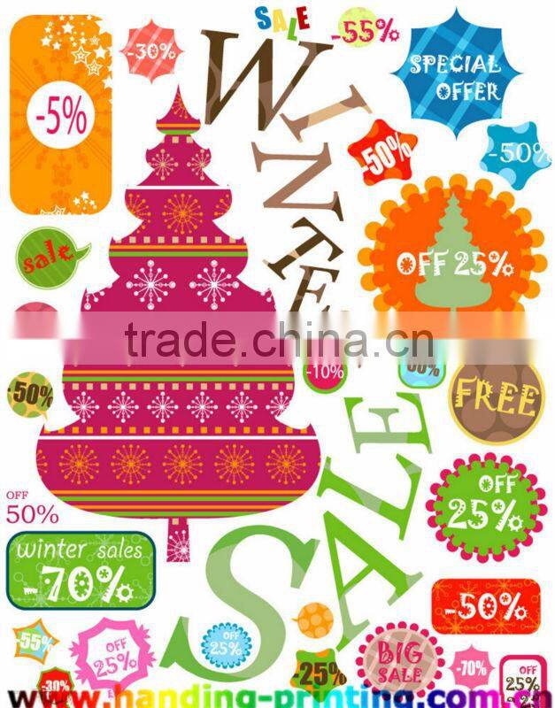 Free Christmas Window Stickers for Promotion