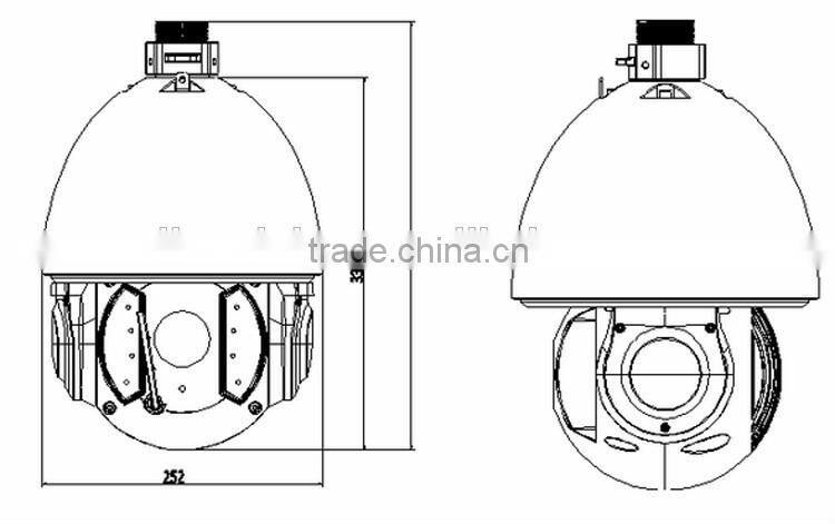 2MP IR 30x optical zoom auto-tracking PTZ IP Camera