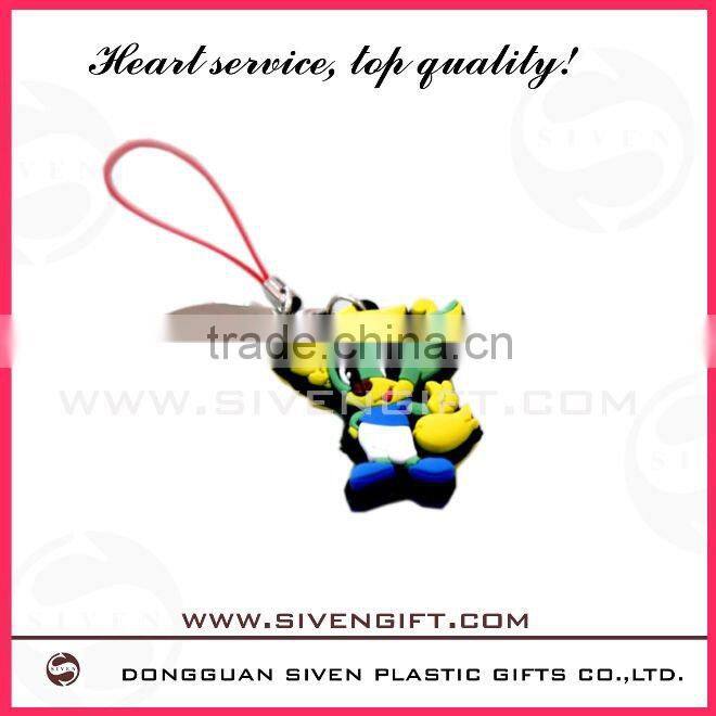 special spongebob soft pvc mobile phone strap