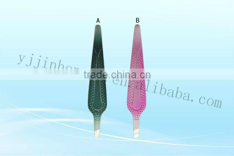 Plastic tweezers/tweezer beauty/eyelash extension tweezer