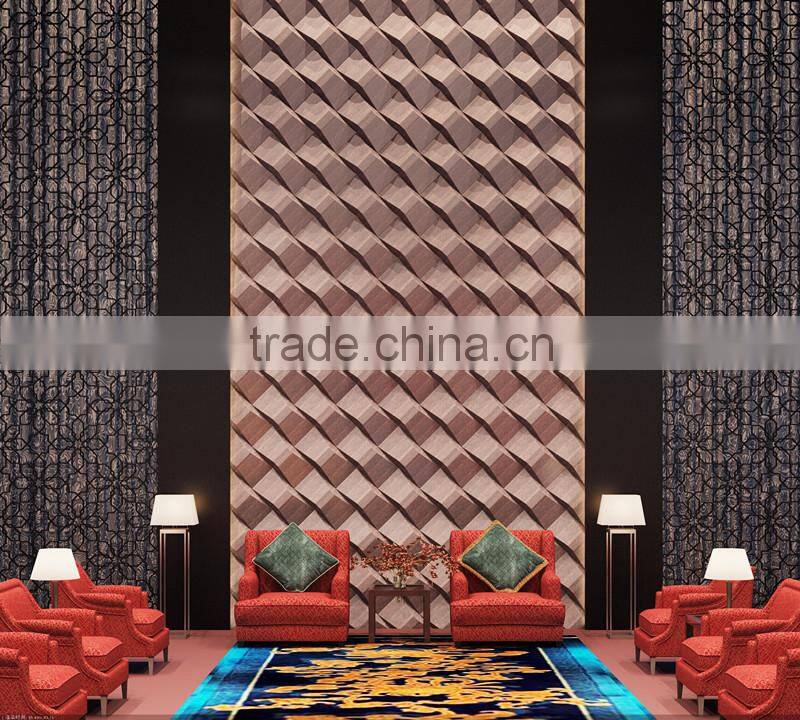 2015 new design professional supplier eco-friendly modern hotel hall decorative 3d wall panels china home decor wholesale xiamen
