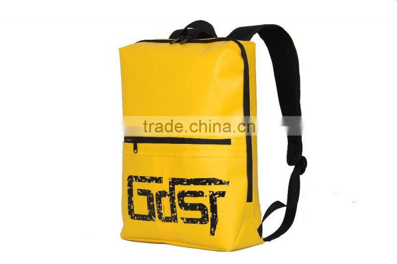 Custom Logo PVC Bag with Zipper Pocket Outdoor Tarpaulin Backpack