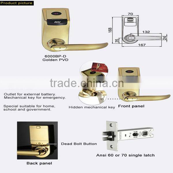 RF card hotel door lock