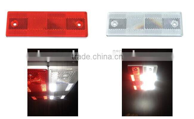 hi vis vehicles red&white rear reflective equipment, side marker reflector