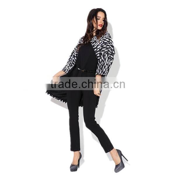 Pretty steps 2016 new style simple design ladies designer casual pants black