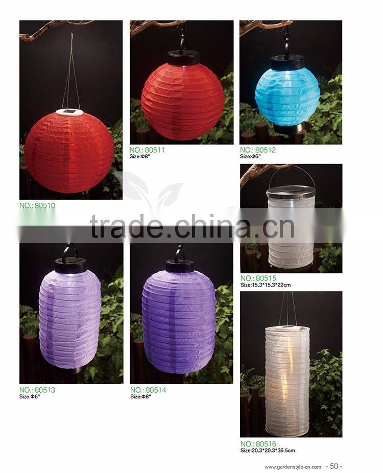 lantern lamp hanging lantern, cylinder design garden lantern, white led paper lantern