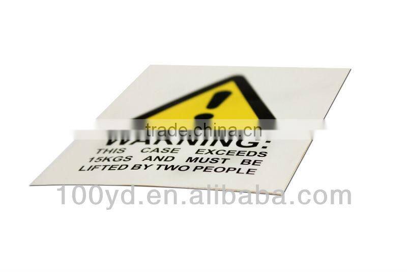 Removable Indication adhesive Warning tag/labels