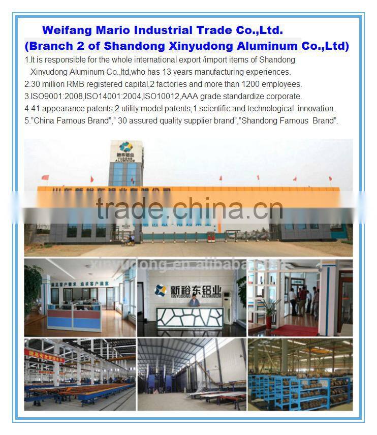 Newly designed 6000 series aluminum alloy beam profiles for door and wiondow,curtain wall, glass house
